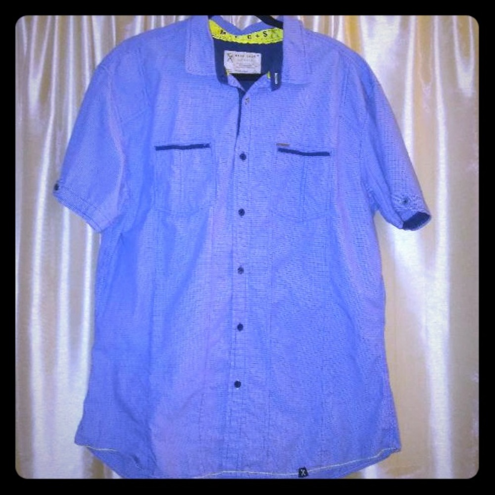 MARC ECKO Men’s dress shirt(blue) XL